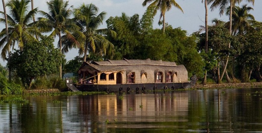 Backwaters in a Houseboat kerala
