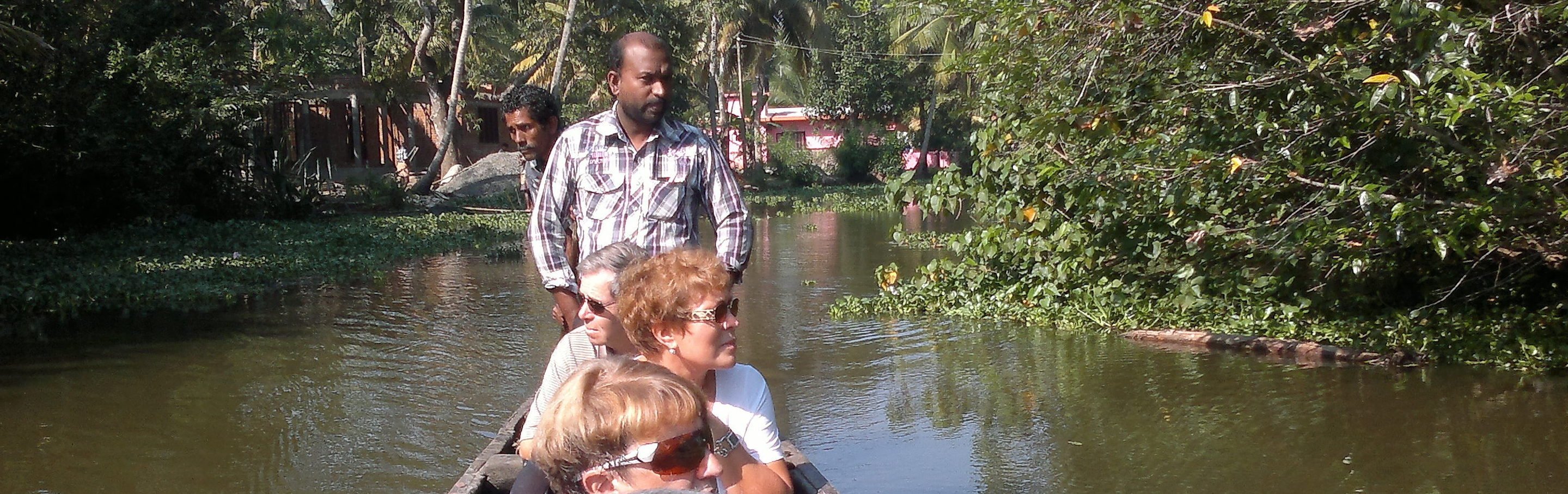 canal cruise backwater in Kerala