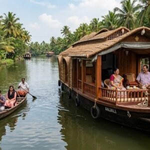 Private Alleppey Houseboat Day Tour with canoe tour